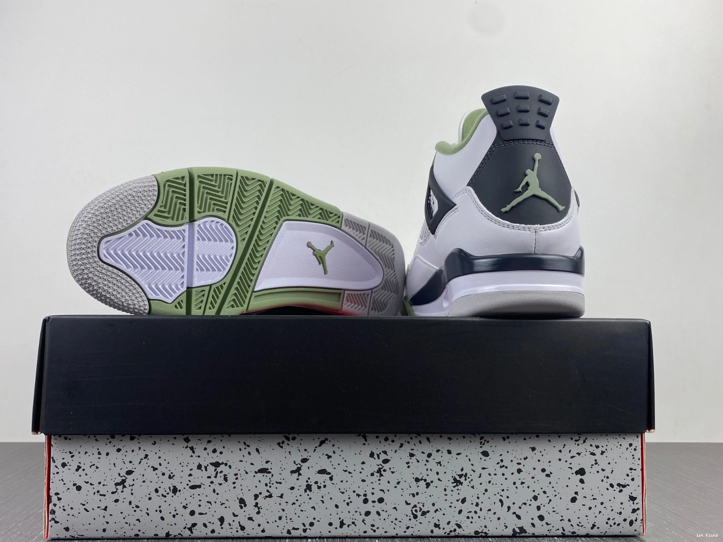 WMNS 4 Seafoam AQ9129-103 Jordan Oil Air Green 1223